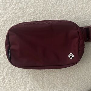 Lululemon Maroon Belt Bag
